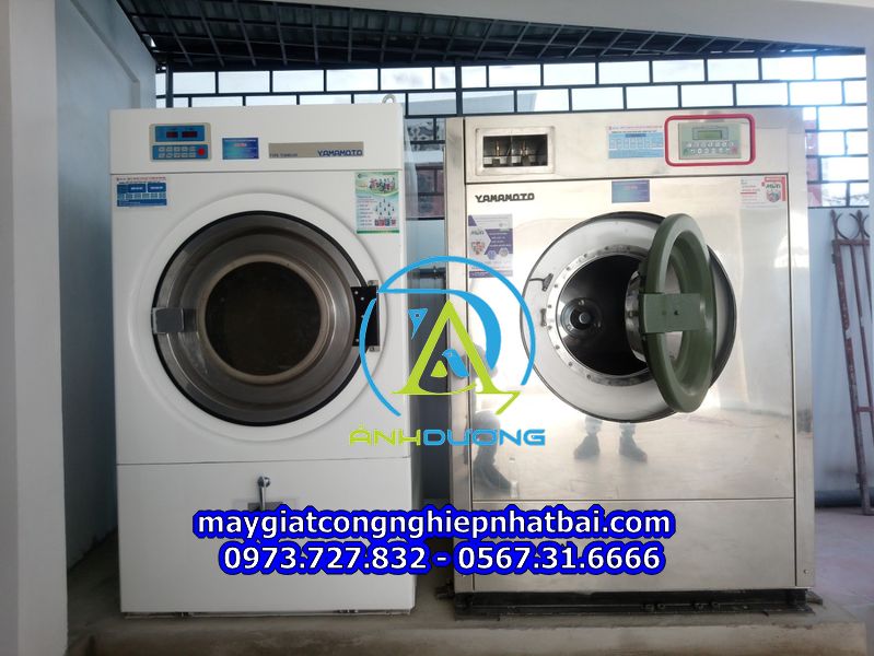 Lắp đặt máy giặt công nghiệp cũ nhật bãi tại Hạ Long